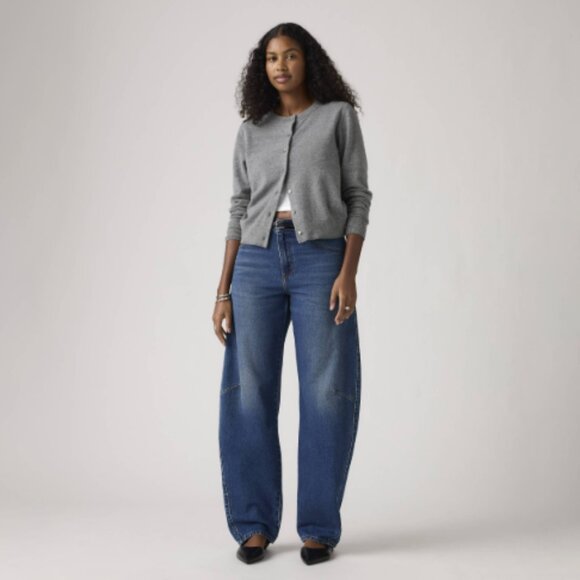 Levi's Denim - NWOT‎ Levi's Baggy Dad Barrel Jean Dark Wash 25 x 30